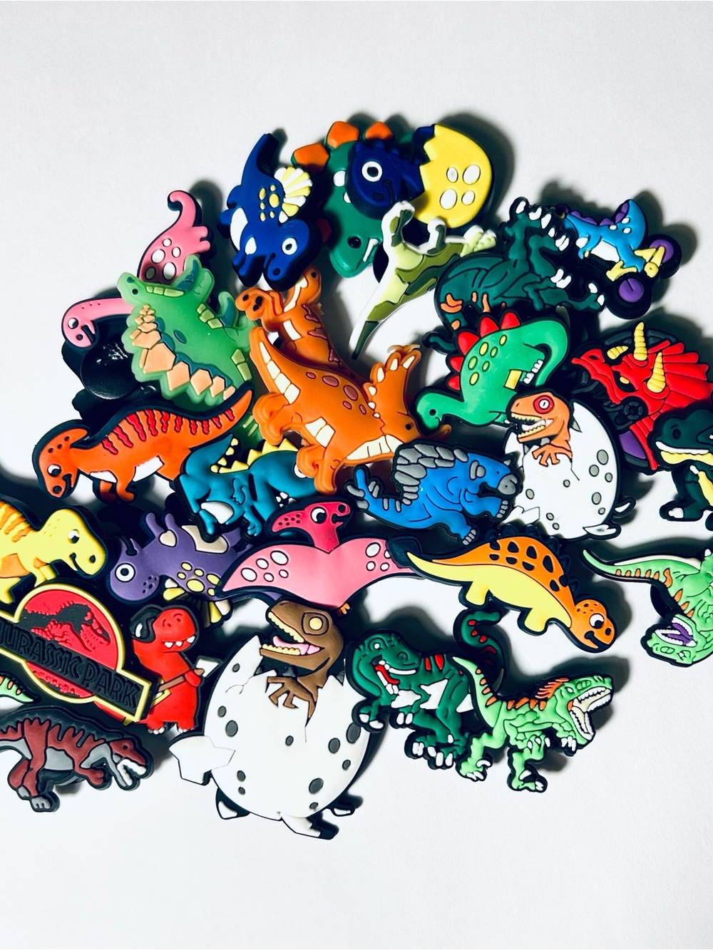 31 PCS Colorful Dinosaur Reptile Shoe Charms - Multi-Color, Jurassic Park